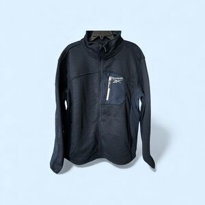 REEBOK *NWT* XXL Outerwear Jacket Navy Heather Fleece Lined